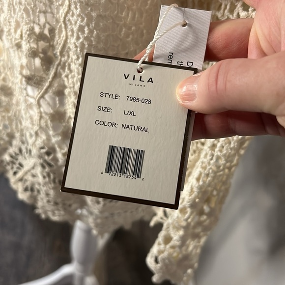 NWT Vila Milano Stunning Crochet Top Size L/XL - Picture 6 of 8